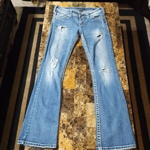 Women's Silver "Pioneer" Jeans